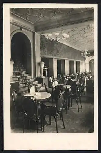 AK Aachen, Cafe Vaterland, Holzgraben 11, Innenansicht
