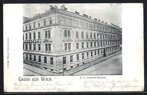 AK Wien, K. k. Landwehr-Kaserne