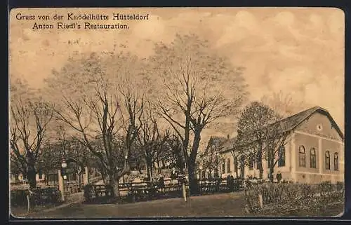 AK Wien, Restaurant Knödelhütte Hütteldorf, Bes. Anton Riedl