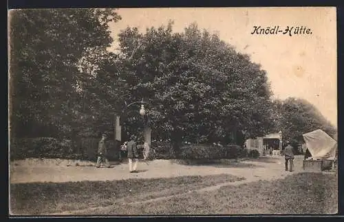 AK Wien, Eingang zum Restaurant Knödl-Hütte