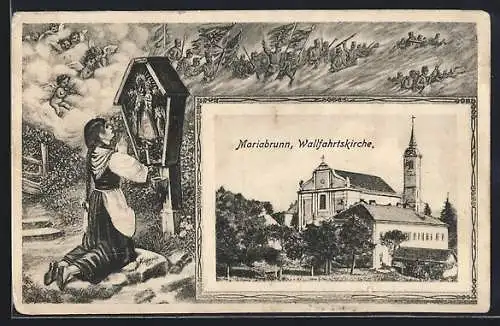 AK Wien, Mariabrunn, Wallfahrtskirche