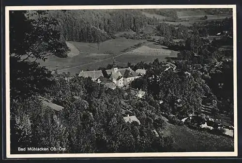 AK Feldkirchen an der Donau, Bad Mühllacken aus der Vogelschau