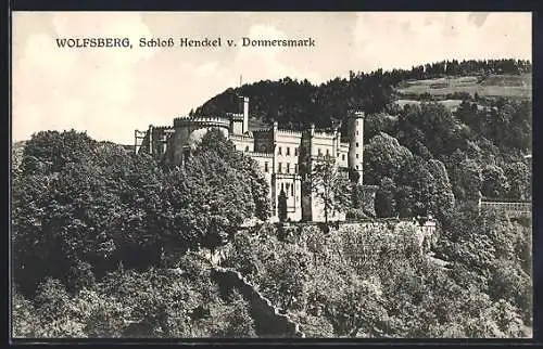 AK Wolfsberg /Kärnten, Schloss Henckel von Donnersmark mit Umgebung