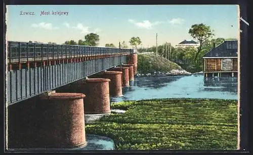 AK Lowicz, Most kolejowy, Brücke