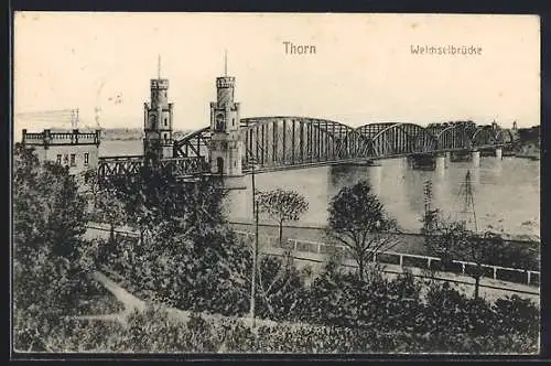 AK Thorn, Blick auf die Weichselbrücke