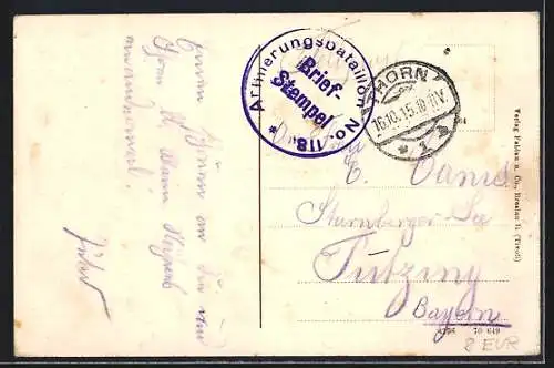 AK Thorn, Blick auf die Weichselbrücke