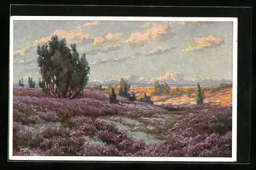 Künstler-AK Theo Stroefer Serie Nr. 1525: Landschaft mit Bäumen