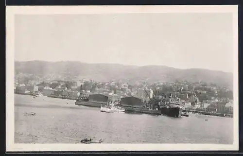 AK Valparaiso, Stadt vom Meer betrachtet