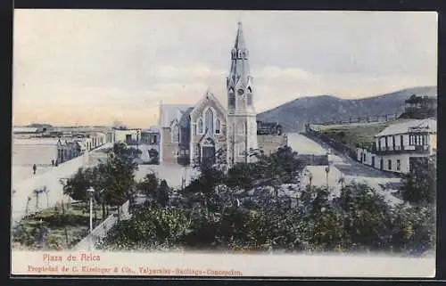 AK Arica, Plaza con Iglesia