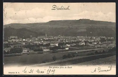 AK Diekirch, Vue générale prise du Hardt