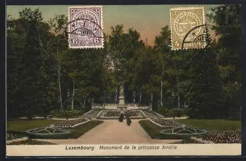 AK Luxembourg, Monument de la princesse Amélie