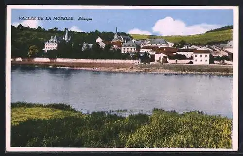 AK Schengen, Vallée de la Moselle, Panorama