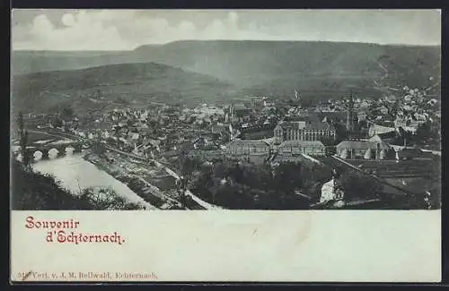 Mondschein-AK Echternach, Panorama