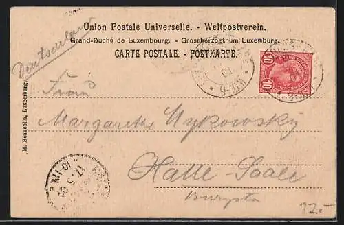 AK Luxemburg, Fort Thüngen, Wappen, Passepartout