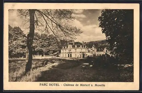 AK Mertert-s-Moselle, Parc Hotel, Château de Mertert-s-Moselle