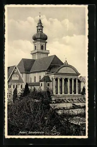 AK Aalen, Blick zur Salvatorkirche