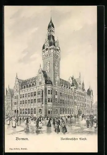 AK Bremen, Ansicht vom Norddeutschen Lloyd