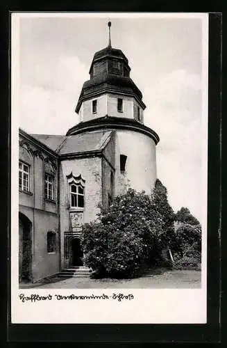 AK Ueckermünde, Schlossturm im Sonnenschein