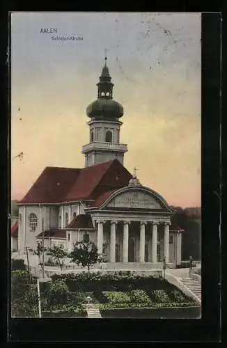 AK Aalen, Blick auf die Salvator-Kirche