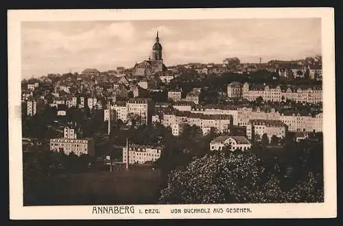 AK Annaberg i. Erzgeb., Blick von Buchholz