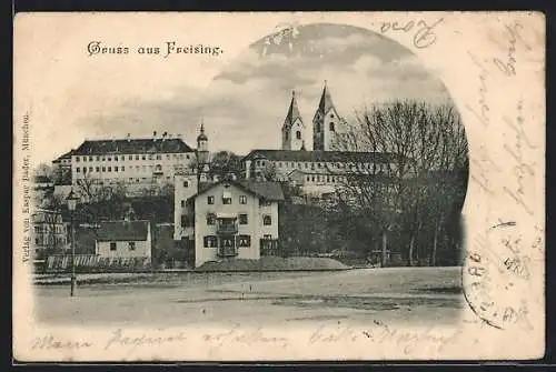 AK Freising, Teilansicht mit Flusspartie