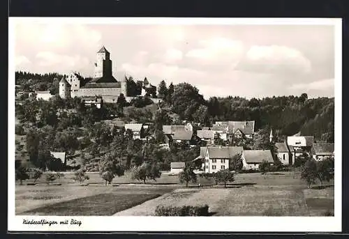 AK Niederalfingen, Ortsansicht mit Burg