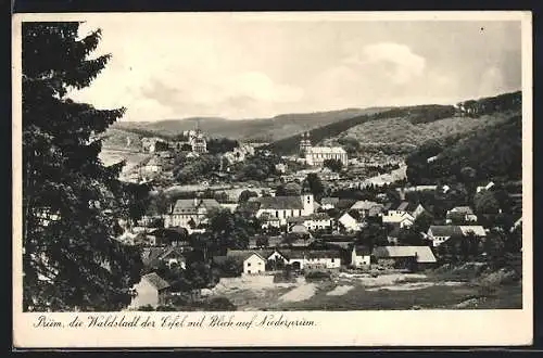 AK Prüm /Eifel, Stadtansicht mit Blick auf Niederprüm