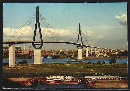 AK Hamburg, Blick auf die Köhlbrandhochbrücke