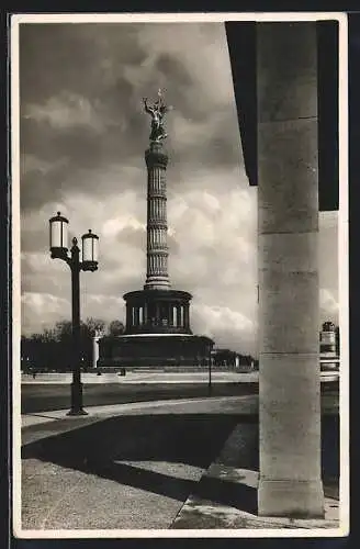 AK Berlin-Tiergarten, Blick auf die Siegessäule
