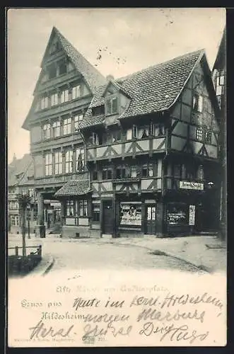 AK Hildesheim, Alte Häuser am Andreasplatz