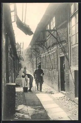 AK Alt-Hamburg, Hof in der Steinstrasse