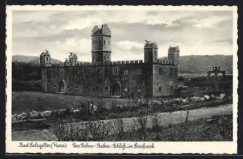 AK Bad Salzgitter /Harz, Das Sieben-Raben-Schloss im Greifpark