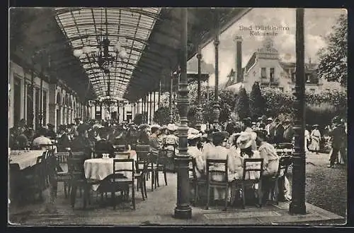 AK Bad Dürkheim, Kolonnade mit Cafe