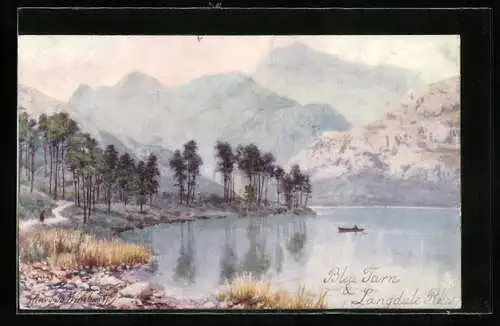 Künstler-AK Raphael Tuck & Sons Nr. 7286: Blea Tarn and Langdale Pikes