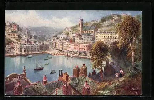 Künstler-AK Raphael Tuck & Sons Nr. 7979: Torquay, View from Vane Hill