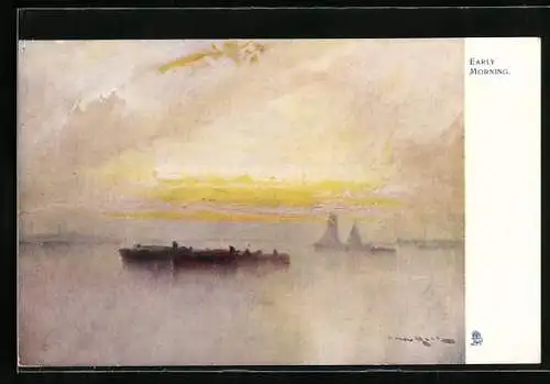 Künstler-AK Raphael Tuck & Sons Nr. 7160: Calm Seas, Early Morning