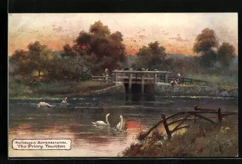 Künstler-AK Raphael Tuck & Sons Nr. 7795: Somersetshire, The Priory Taunton