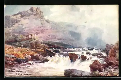 Künstler-AK Raphael Tuck & Sons Nr. 7074: Dartmoor, Tavy Cleave