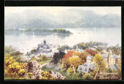 Künstler-AK Raphael Tuck & Sons Nr. 7286: Windermere, View from Biskey How