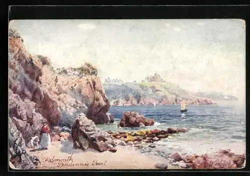 Künstler-AK Raphael Tuck & Sons Nr. 7072: Falmouth, Pendennis Point