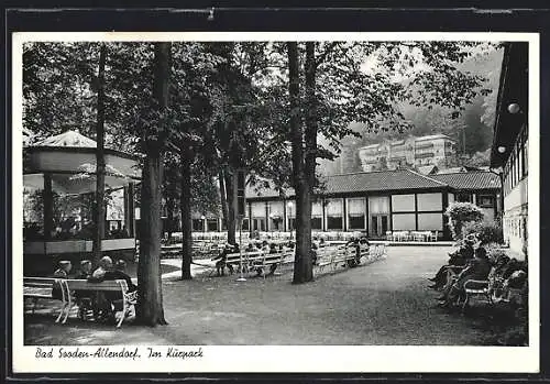 AK Bad Sooden-Allendorf, Cafe im Kurpark