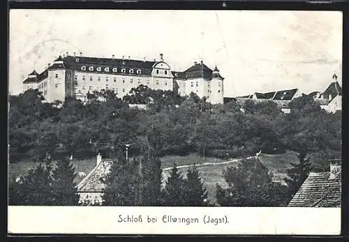 AK Ellwangen /Jagst, Blick zum Schloss