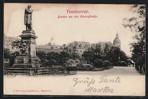 AK Hannover, Partie an der Georgenstrasse