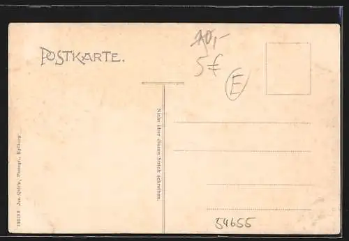 AK Kyllburg i. d. Eifel, Teilansicht mit Bäumen