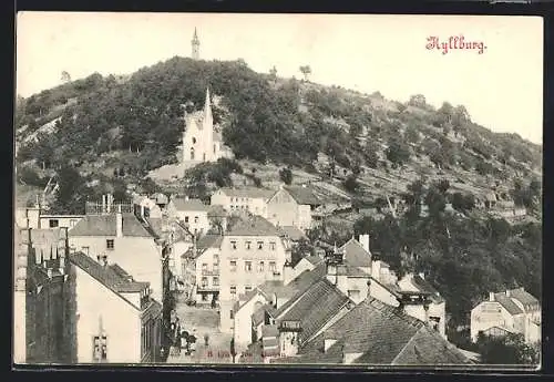 AK Kyllburg, Panorama mit Kirche