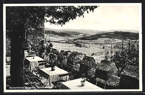 AK Reichelsheim /Odenwald, Schlossterrassen-Cafe