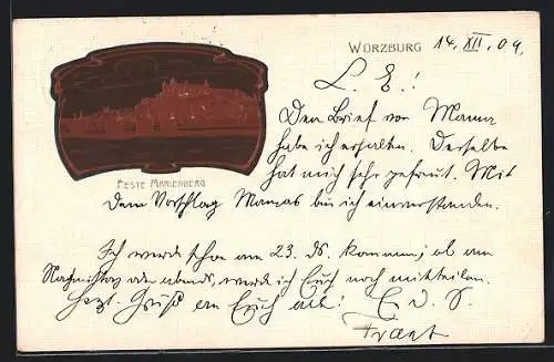 Präge-Lithographie Würzburg, Feste Marienberg