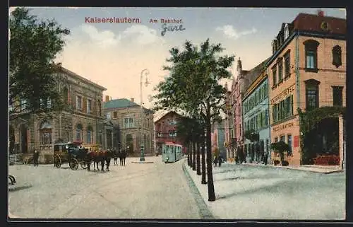 AK Kaiserslautern, Strassenpartie am Bahnhof