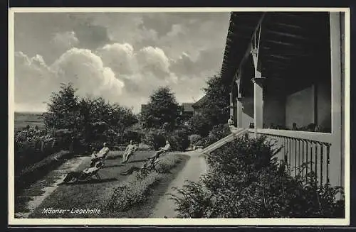 AK Bremen /Krs. Soest, St. Josefs-Kurhaus, Männer-Liegehalle