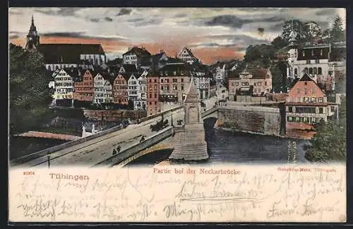 AK Tübingen, Partie bei der Neckarbrücke